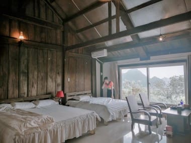 Bungalow hai giường tại Moc Suong